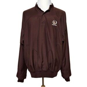 Zero Restriction Mens L Windbreaker Pullover Jacket Golf 1/4 Snap Quail Creek